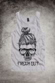 T-shirt Skull Cinza